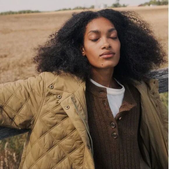 NEW Madewell Bowden Henley Sweater in Coziest Yarn,‎ brown, women's plus size 4X - Picture 4 of 16